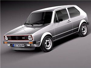 Volkswagen Golf GTI mk1 1982 - 1992 3D Model