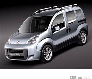 Fiat Fiorino Qubo 2011 - 3D Model
