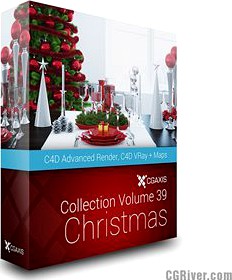 Volume 39 (Cinema 4D): Christmas Decorations - CGAxis 3D Models