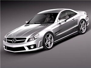 Mercedes SL65 AMG 2010 3D Model