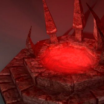 Blood fountain3d model