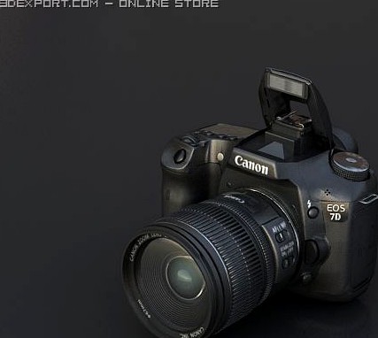 Canon 7D 3D Model