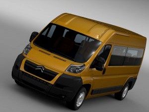 Citroen Relay Window Van L3H2 2006 - 3D Car for Maya