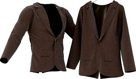 Men&#039;s Brown Suit Jacket - 3D Model
