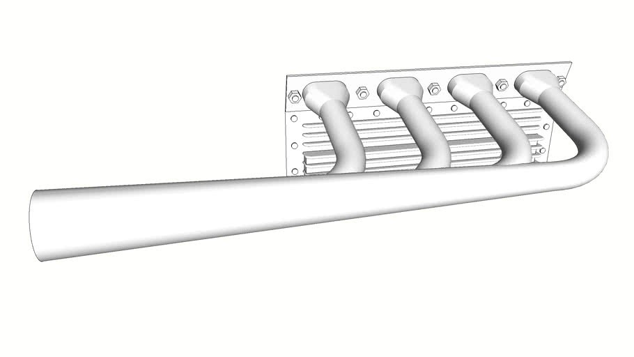 Offy midget engine headers