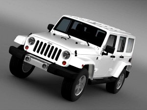 Jeep Wrangler Unlimited 2011 - 3D Car for Maya