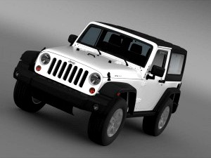 Jeep Wrangler Rubicon 2012 - 3D Car for Maya