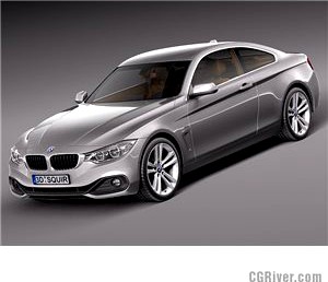 BMW 4 series F32 Coupe 2014 - 3D Model