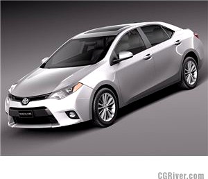 Toyota Corolla LE 2014 USA - 3D Model