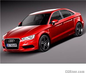 Audi A3 sedan 2014 - 3D Model