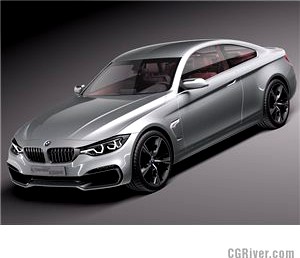 BMW 4 coupe 2014 F32 - 3D Model