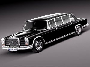 Mercedes-Benz 600 w100 Pullman 1963-1981 - 3D Model