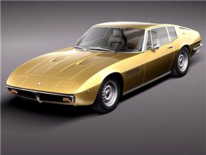 Maserati Ghibli 4900 SS Coupe 1970 3D Model