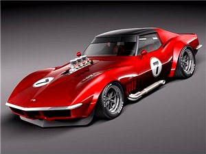 Chevrolet Corvette C3 1969 pro touring 3D Model