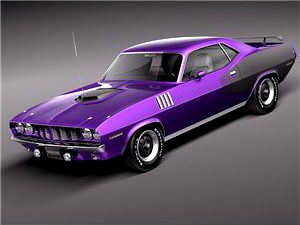 Plymouth Barracuda 1970 Hemi 3D Model