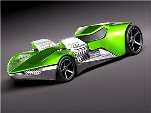 Hot Wheels Twin Mill Concept Car 3D Model