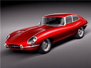 Jaguar E-type 1962 sport coupe 3D Model