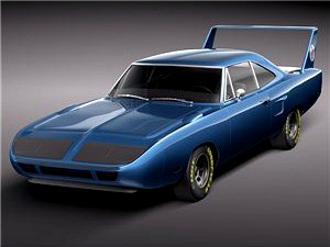 Plymouth RoadRunner Superbird 1970 3D Model