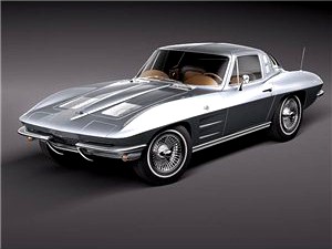 Chevrolet Corvette C2 coupe 3D Model