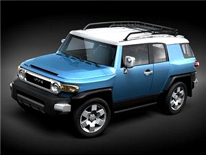 Toyota FJ Cruiser mid-poly 3D Model