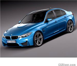 BMW M3 F30 Sedan 2015 - 3D Model