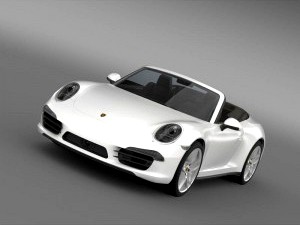 Porsche 911 Carerra 4S Cabrio - 3D Car for Maya