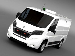 Peugeot Boxer Collection Services 2015 - 3D Car for Maya