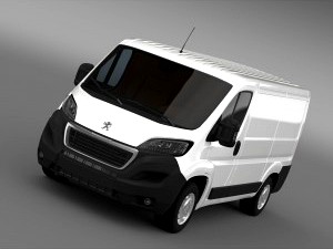 Peugeot Boxer Van  L1H1 2014 - 3D Car for Maya