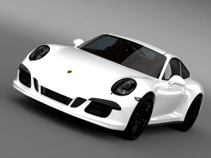 Porsche 911 Carrera 4 GTS Coupe 991 2015 - 3D Car for Maya