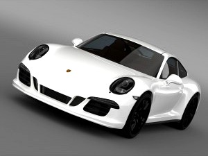 Porsche 911 Carrera GTS Coupe (991) 2015 - 3D Car for Maya