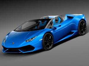 Lamborghini Huracan LP610-4 Spyder 2017 - 3D Model