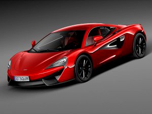 McLaren 540C Coupe 2016 - 3D Model