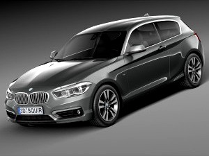 BMW 1-series 3door 2016 - 3D Model