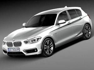 BMW 1-series 5door 2016 - 3D Model