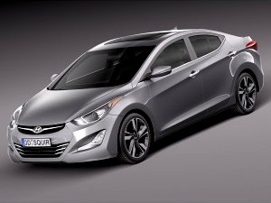 Hyundai Elantra Sedan 2014 - 3D Model