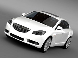 Opel Insignia Hatchback 2008-13 - 3D Car for Maya