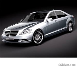Mercedes S-class 2010 - 3D Model