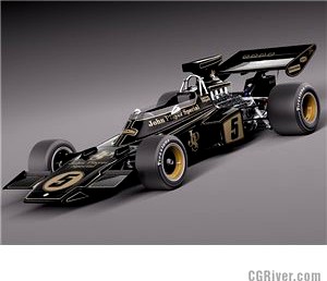 Lotus 72d John Player Special 1970-1975 - 3D Model