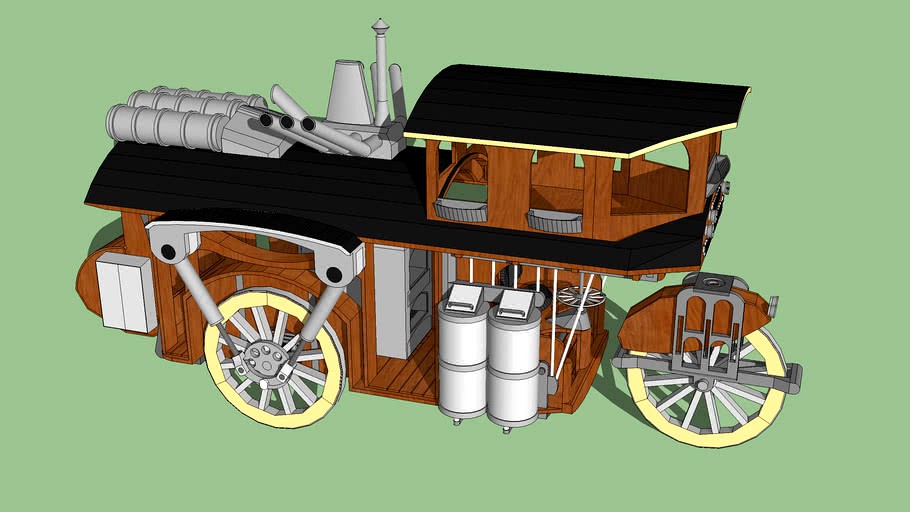 Holz & Biogas Dampfhauskutsche ...