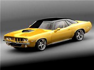 Plymouth cuda barracuda 1970 3D Model