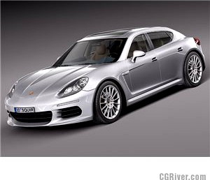 Porsche Panamera S 2014 - 3D Model