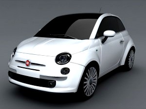 Fiat 500 - 3D Model