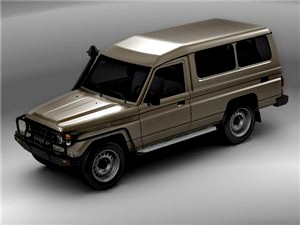 Toyota Landcruiser Wagon 78-series 3D Model