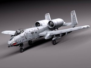 A-10 Thunderbolt Fairchild Republic - 3D Model