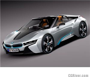 BMW i8 Spyder Concept 2012 - 3D Model