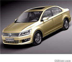 Volkswagen Santana 2014 - 3D Model