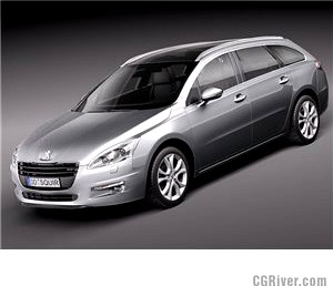 Peugeot 508 SW 2012 - 3D Model