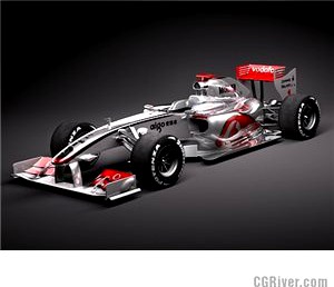 Formula 1 McLaren Mp4-24 2009 - 3D Model
