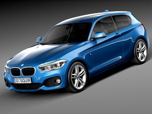 BMW 1-Series 3-door M Package 2016 - 3D Model