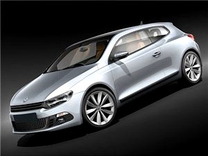 Volkswagen Scirocco 2009 3D Model